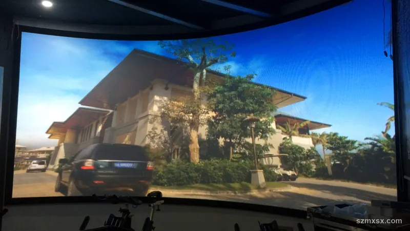 弧幕建筑影像显示实景