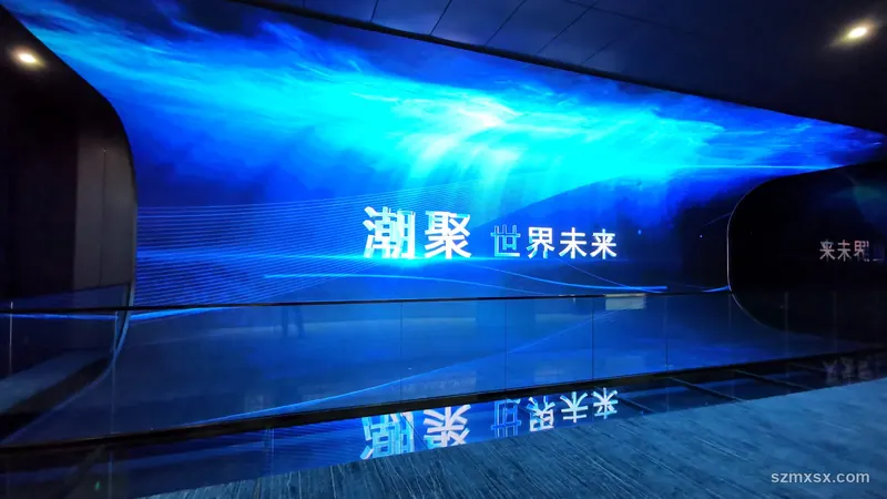 展厅 LED 屏墙实景