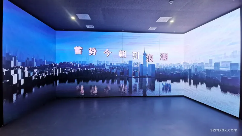 长幅 LED 屏墙实景